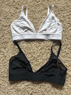 Negative Underwear Triangle Bra Size 4 Bundle of 2 Sieve/Cotton